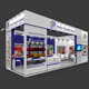 Exhibition Booth 3D Model - 9x3 mtr - 3DOcean Item for Sale