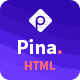Pina - App Landing Page HTML Template - ThemeForest Item for Sale