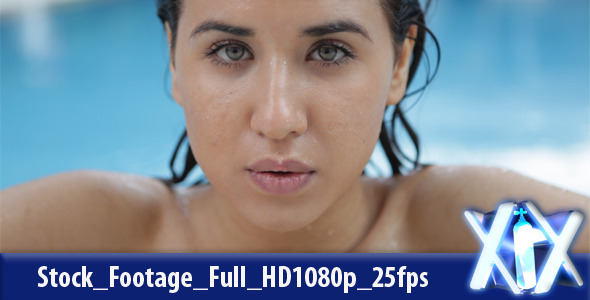 Young Woman In Pool alt