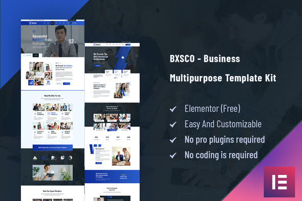 BXSCO - Business Multipurpose Elementor Template Kit