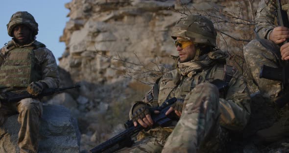 Soldiers Taking a Break alt