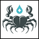 Cancer Zodiac Sign Logo Template - GraphicRiver Item for Sale