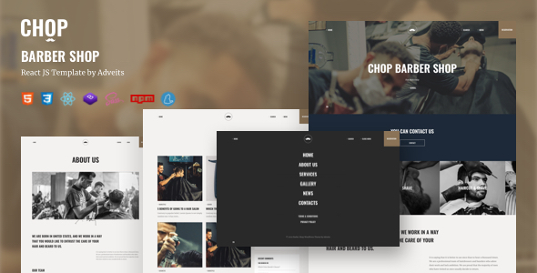 Chop - Barber Shop React JS Template