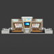 Exhibition Booth 3D Model - 10x6 mtr - 3DOcean Item for Sale