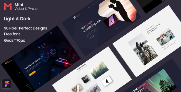 Mini - Photography & Videography Website Figma Template