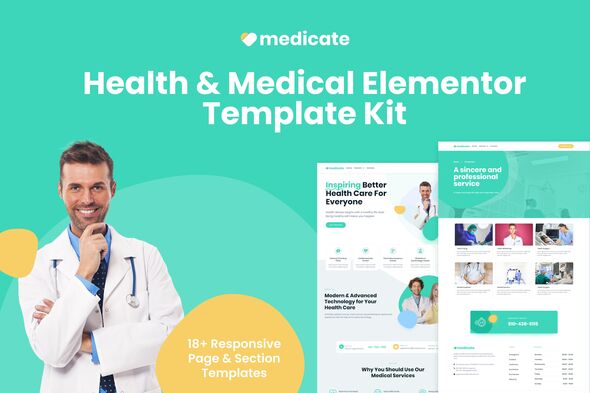 Medicate - Health & Medical Elementor Template Kit