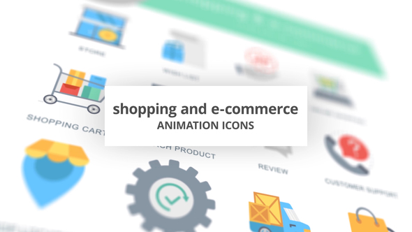 Shopping and E-Commerce - Animation Icons (MOGRT)