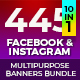 445 Facebook & Instagram Banner Bundle - GraphicRiver Item for Sale