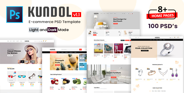 Kundol - Multipurpose Shopping PSD Template