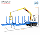 Trailer for Carrying Logs With crane 3D Printing Model - 3DOcean Item for Sale
