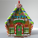 Christmas Gingerbread House - 3DOcean Item for Sale