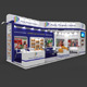 Exhibition Booth 3D Model - 9x3 mtr - 3DOcean Item for Sale