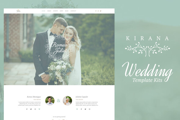 Kirana - Wedding Elementor Template Kits