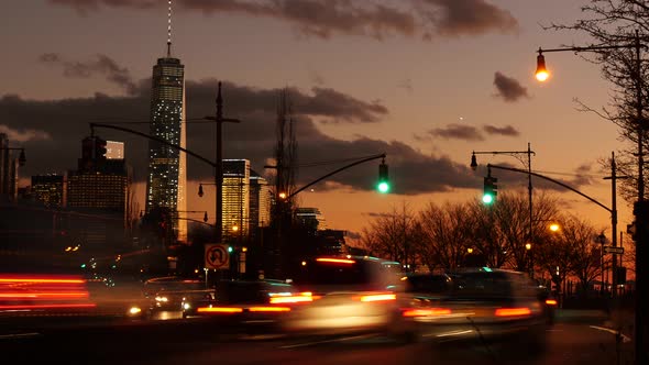 Urban Cityscape Scenery of Corporate Business District