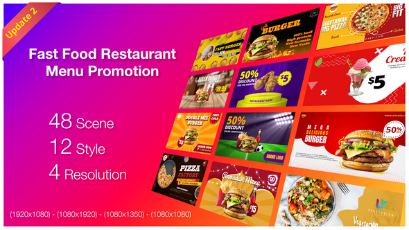 Fast Food Restaurant Menu Promotion