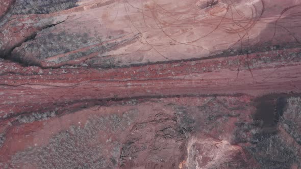 Clay Landscape of Industrial Quarry