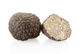 Black truffle and section isolated on white, clipping path included - PhotoDune Item for Sale
