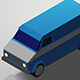 Low Poly Van w/Camera & Lighting Scene - 3DOcean Item for Sale
