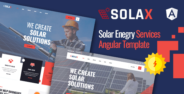 Solax | Solar Energy Angular Template