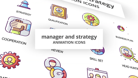 Manager & Strategy - Animation Icons