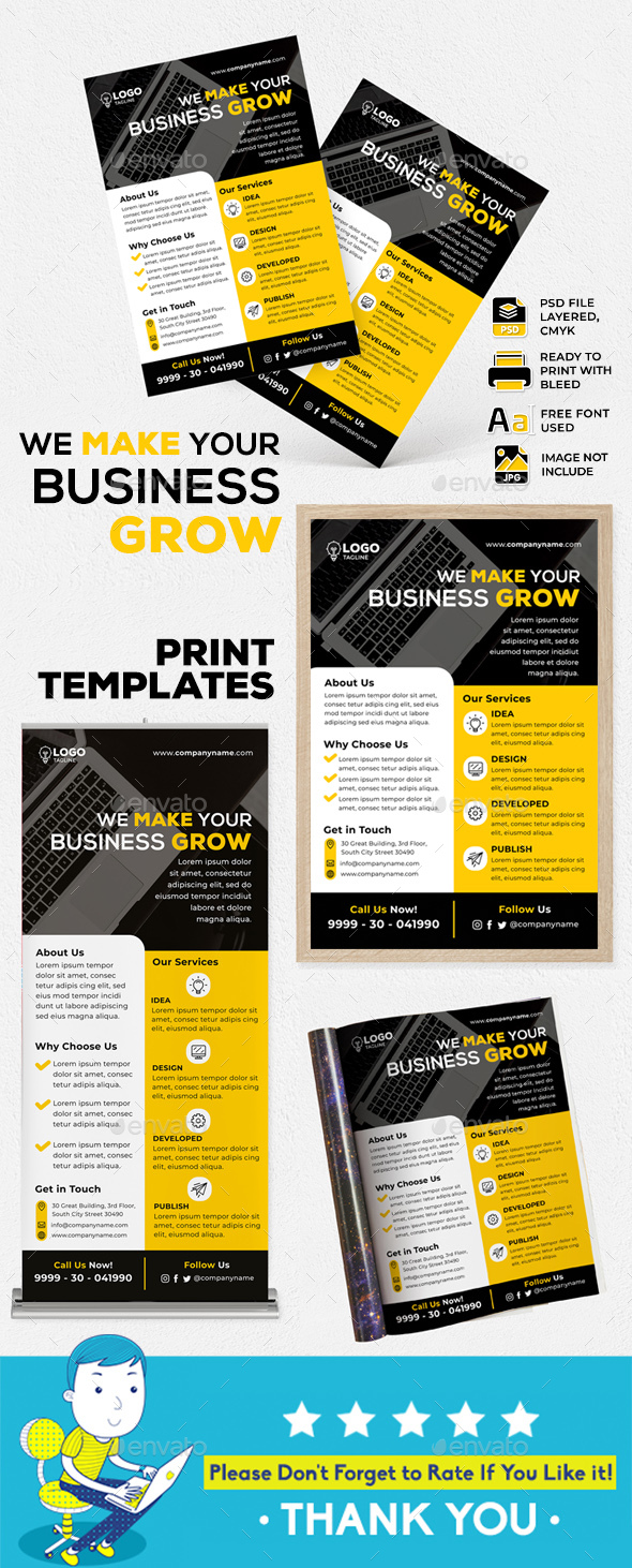 Digital Marketing Services Print Templates