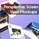 Perspective Screen View Mockups - GraphicRiver Item for Sale