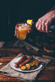 Pork Sausages with Eggplant, Leek and Herbs - PhotoDune Item for Sale