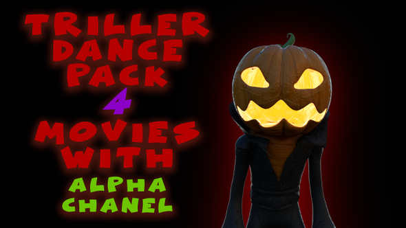 Halloween Horror Pumpkin Man Dance