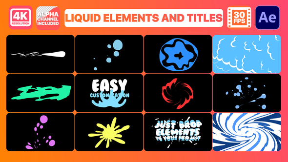 Liquid Elements And Titles | After Effects