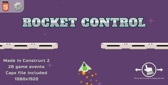 Rocket Control - Html5 Casual Game