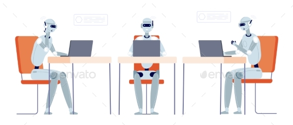 Chatbot Customer Support Modern Robot Chatting
