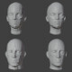 Human Heads Male Female Low-poly 3D Model - 3DOcean Item for Sale