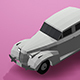 Low Poly White Cadillac w/Camera & Lighting Scene - 3DOcean Item for Sale