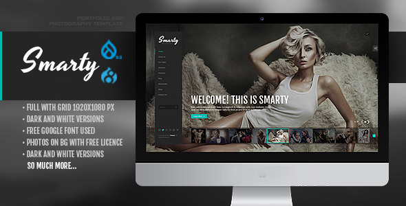 Smarty - Agencja kreatywna i portfolio Drupal 8.7 Theme with RTL