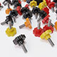 Clamping bolt. 3 colors. - 3DOcean Item for Sale