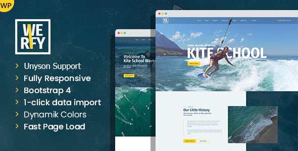 Werfy - Surfing & Water Sports WordPress theme