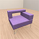 Armchair - 3DOcean Item for Sale