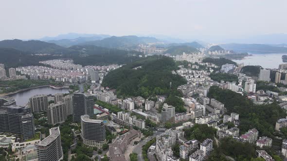 Aerial View of Chun'an County, Hangzhou, China