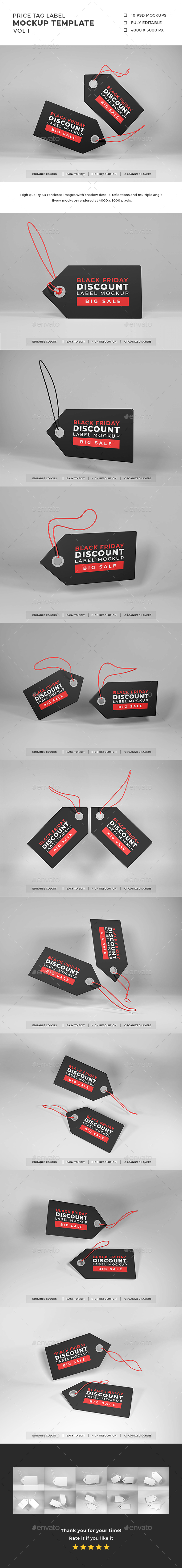 Download Tag Mockup Graphics Designs Templates From Graphicriver PSD Mockup Templates