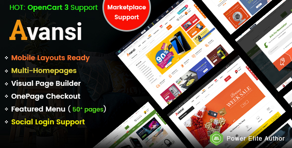 Avansi - Top Multi-purpose MarketPlace3 Theme (Mobile Layouts Included)