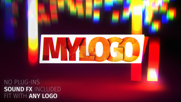 Epic 3D Glitch Logo alt