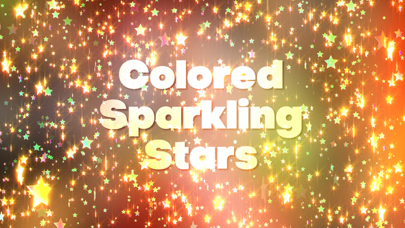 Colored Sparkling Stars