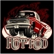 Cartoon Retro Hot Rod with Vintage Lettering - GraphicRiver Item for Sale