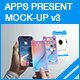 Apps Presentation Mock-up v3 - GraphicRiver Item for Sale