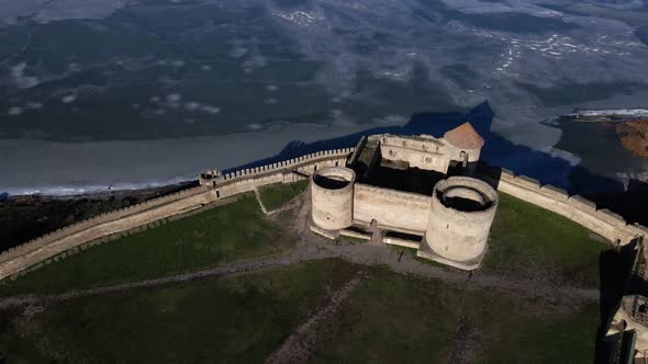 Aerial view of the Akkerman fortress in Belgorod-Dniester, Ukraine