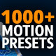 1000 Motion Presets for AnimationMaster - GraphicRiver Item for Sale