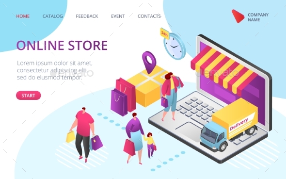 Online Store E-Commerce Landing Page