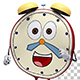 Alarm Clock Cartoon 3d Character Running And Waving (5-Pack) - VideoHive Item for Sale