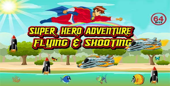 Super Hero Adventure 64 Bits (Android Studio) - Without Any Ads