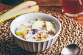 Delicious Granola with Pear and Raisins In Bowl - PhotoDune Item for Sale